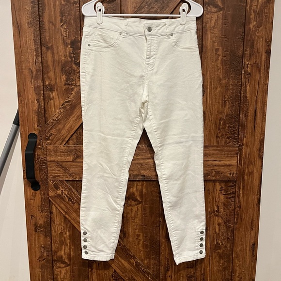 d. jeans Denim - D. Jeans women’s size 10 white ankle skinny jeans